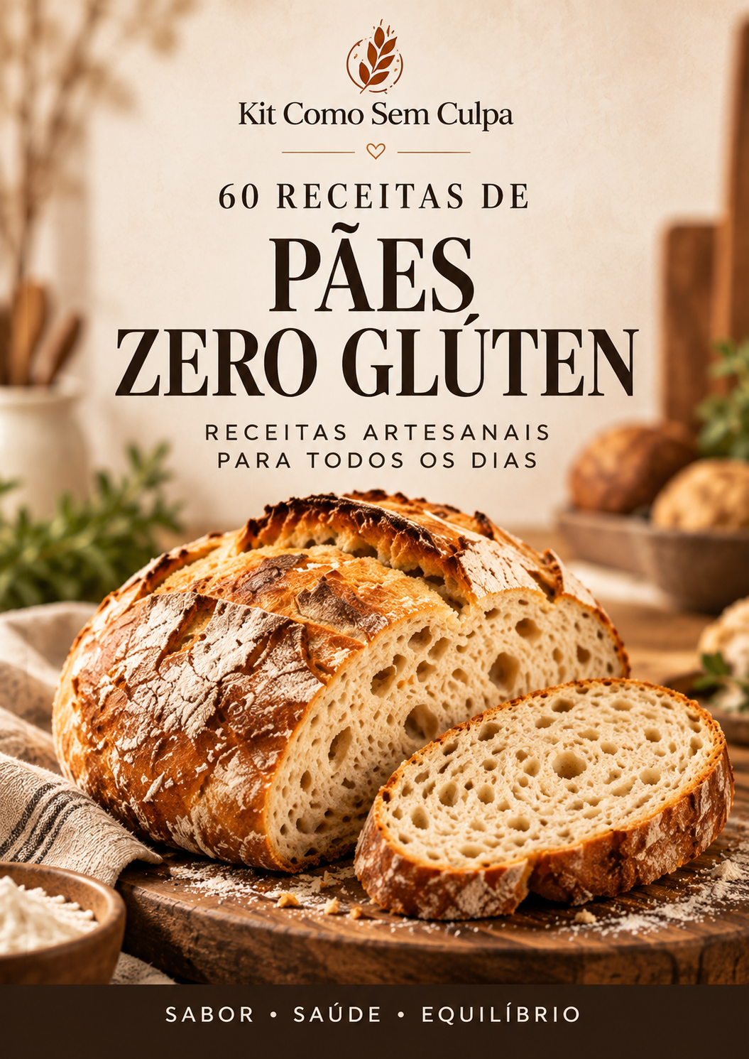 60 Receitas de Pães Zero Glúten